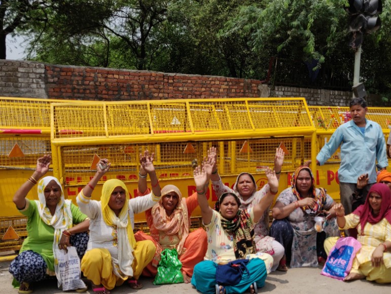 Demonstration in Opposition to the Demolition and Destruction of Shri Guru Ravidass Mandir Tughlakabad, Delhi.